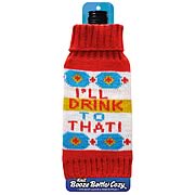 I'll Drink to That Liquor Beer Bottle Knit Cozy
